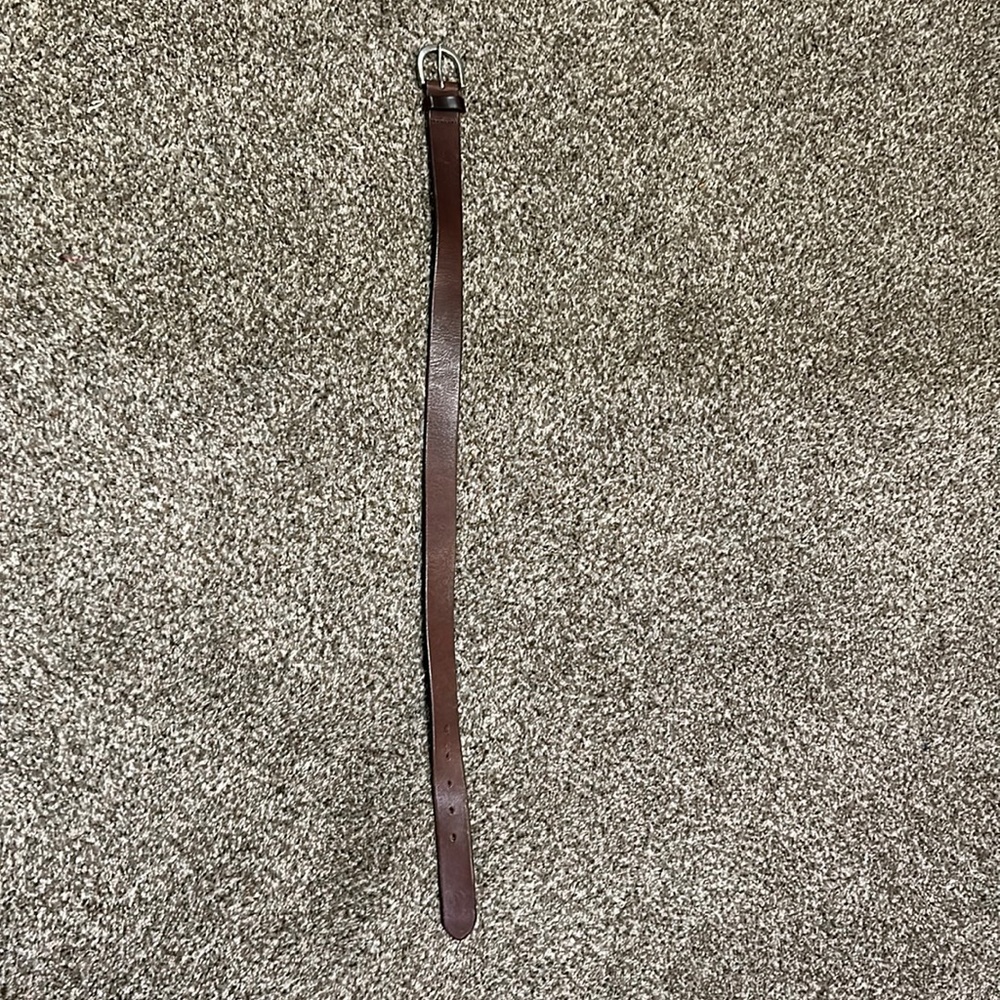 Brown leather belt